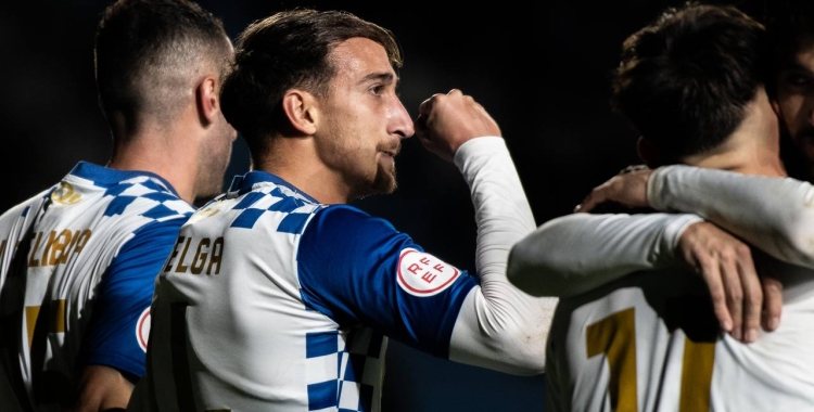 Baselga, celebrant l'únic gol del partit | Roger Benet