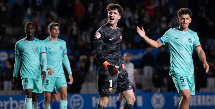 Astrálaga ha celebrat la victòria dirigint-se a l'afició arlequinada | Roger Benet