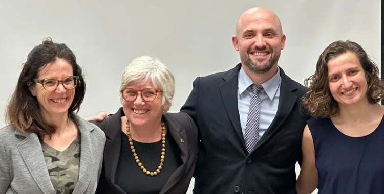 Ada Ferrer amb els principals referents d'Alhora | cedida