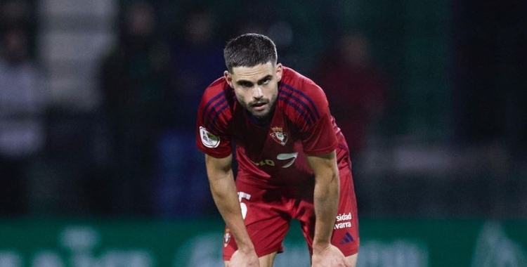 Molina, en una imatge amb l'Osasuna Promesas | @guillemmolina