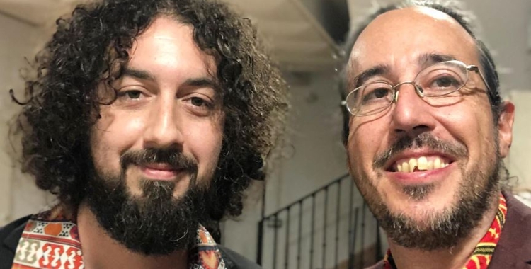 Lluís Coloma amb Carlos Kid, amb qui fa el concert d'aquest vespre | Instagram