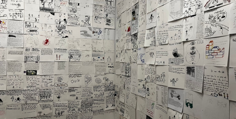 Una part de l'exposició amb les conclusions dels Binomis | Mireia Sans