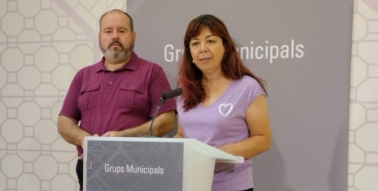 Alejandra Sandoval i Joan Mena en una imatge d'arxiu