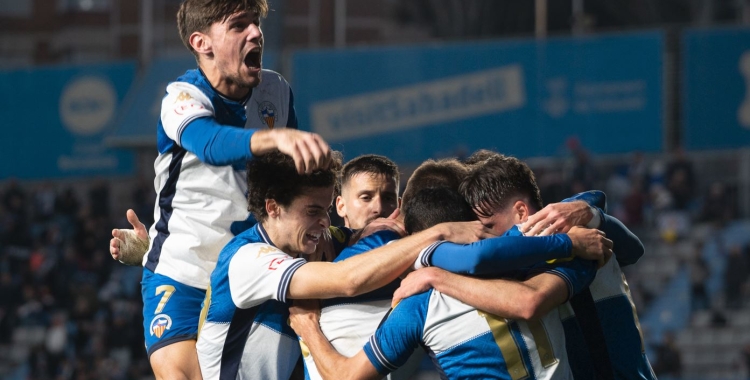 Gol del CE Sabadell contra el Lleida