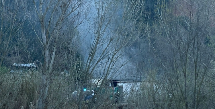 Incendi en una barraca del Ripoll | Cedida
