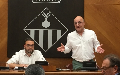 El Síndic de Greuges durant la seva explicació al ple | Mireia Sans