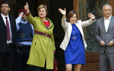 Forcadell i Simó, a l'entrada del TSJC/ ACN