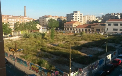 La parcel·la on es farà la primera promoció d'habitatges