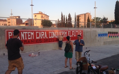 Mural a l'estació de Can Feu Gràcia (FGC). Foto: Ràdio Sabadell