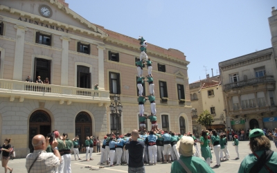 4 de 8 dels Castellers de Sabadell. Foto: Ràdio Sabadell