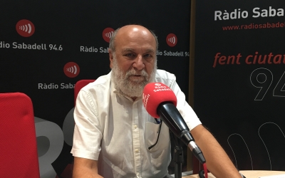 Ramon Ten als estudis de Ràdio Sabadell | Mireia Sans