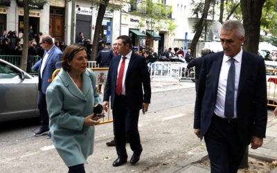 Carme Forcadell, arribant al Tribunal Suprem/ ACN