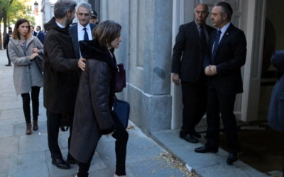La presidenta del Parlament, Carme Forcadell, entrant a l'edifici del Tribunal Suprem | ACN