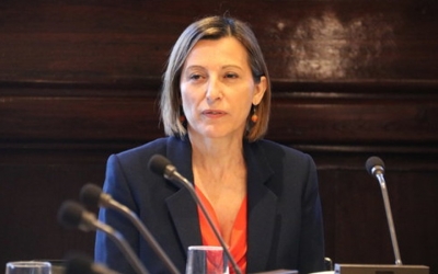 Carme Forcadell presidint la diputació permanent del Parlament de Catalunya.