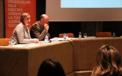 Pla general d'Àngel Cebollada i Anna Vera, responsables tècnics de l'Observatori i mepartament de Geografia de la UAB | ACN 