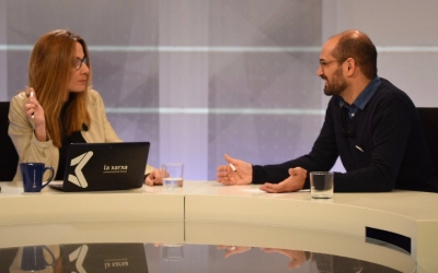 L'alcalde de Sabadell, Maties Serracant, ha estat entrevistat per Mònica Hernàndez a la Xarxa. Foto: Roger Benet