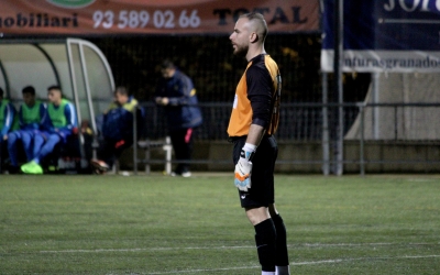 Lluri Granado al partit de la primera volta jugat al Jaume Tubau de Sant Cugat | Adrián Arroyo