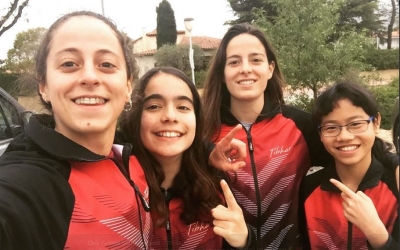 Les integrants de l'equip femení de Falcons van aconseguir ascendir a Divisió d'Honor. | Twitter