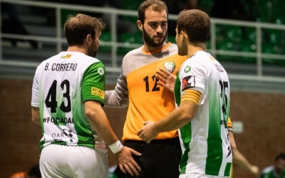 Quim Vaíllo (dreta), que tornava de lesió, va fer cinc gols | Èric Altimis - OAR Gràcia