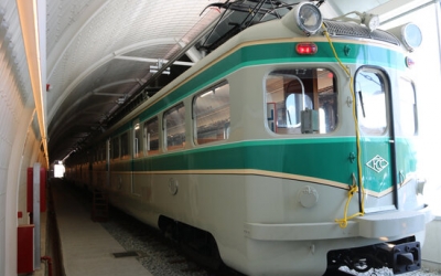 El 'tren Granota' al Centre d'Operacions de Rubí de Ferrocarrils de la Generalitat | ACN