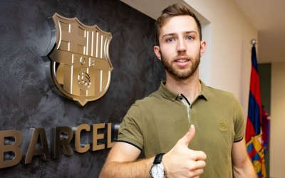 Aleix Gómez ha signat avui la renovació | FC Barcelona