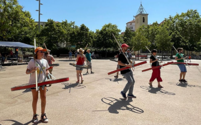 Els cavallets assajant aquest mes de juliol | Cedida