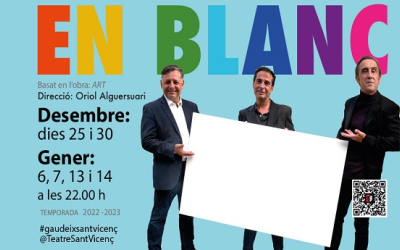 El Teatre Sant Vicenç estrena aquest Nadal la comèdia "En Blanc"