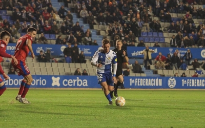 Alberto, en una imatge del darrer partit a casa contra el Numancia | CES