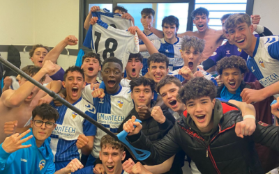 Alegria en el vestidor del Sabadell 'B' després del 4-0 | FutBaseCES