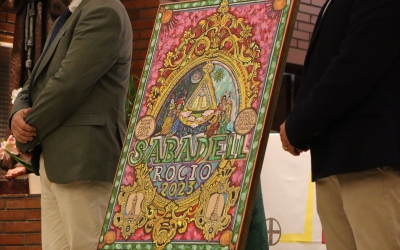 El cartell que encapçalarà la romeria de la Hermandad del Rocio de Sabadell | Júlia Ramon