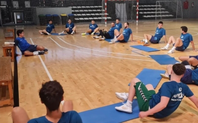 La primera plantilla del Natació Sabadell en una sessió d'entrenament aquesta setmana | @CNSfutbolsala