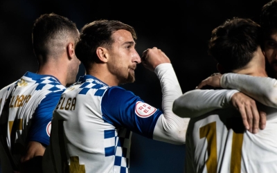 Baselga, celebrant l'únic gol del partit | Roger Benet