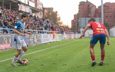 Marc Domènech, en el partit de la primera volta a Pinilla | Roger Benet