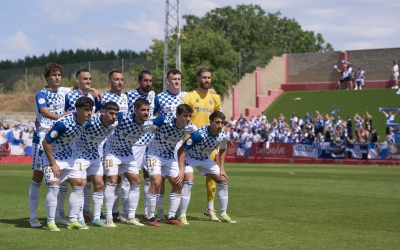 Onze del Sabadell a Tarazona amb l'afició de fons | Pedro Salado