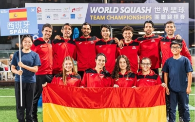 L'equip espanyol masculí i femení al Mundial de Hong Kong d'esquaix | @rfesquahs