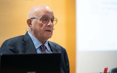 Josep Oliu en un acte a la Cambra | Roger Benet