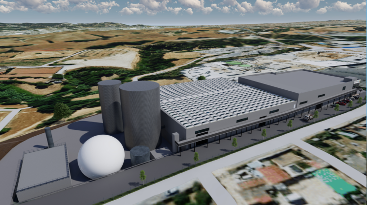 Render de la futura planta