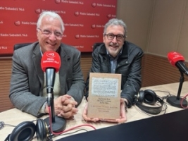 Els doctors Lluís Cifuentes i Joan Sala a l'estudi 1 